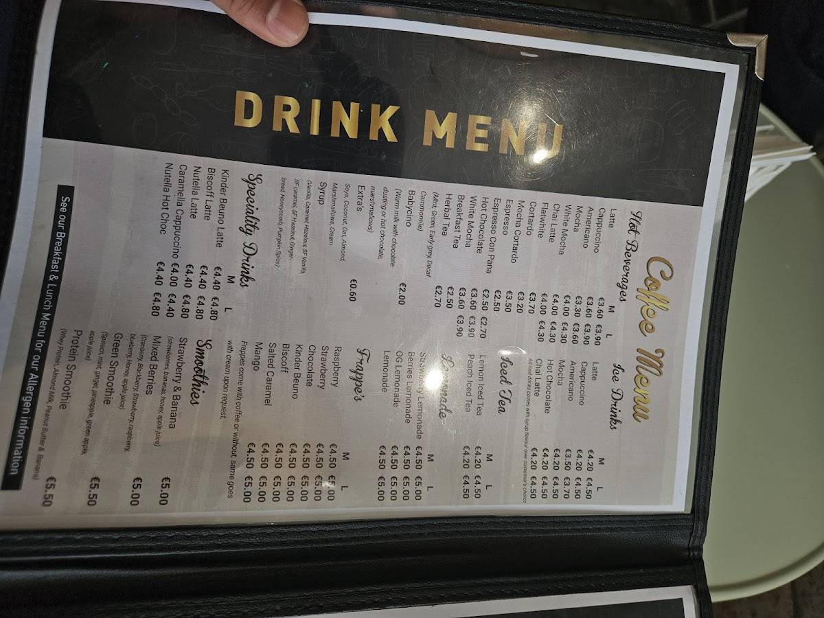 copper cafe меню