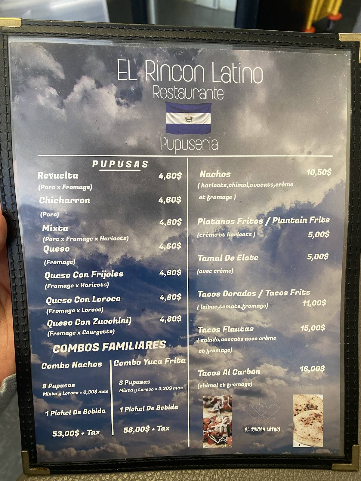 El Rincon Latino меню