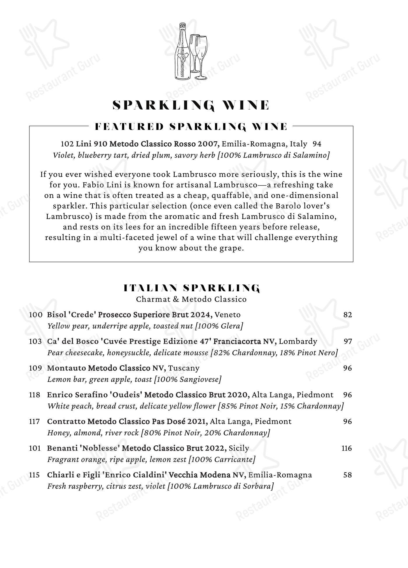 Cento в Мадисне - Lunch Menu