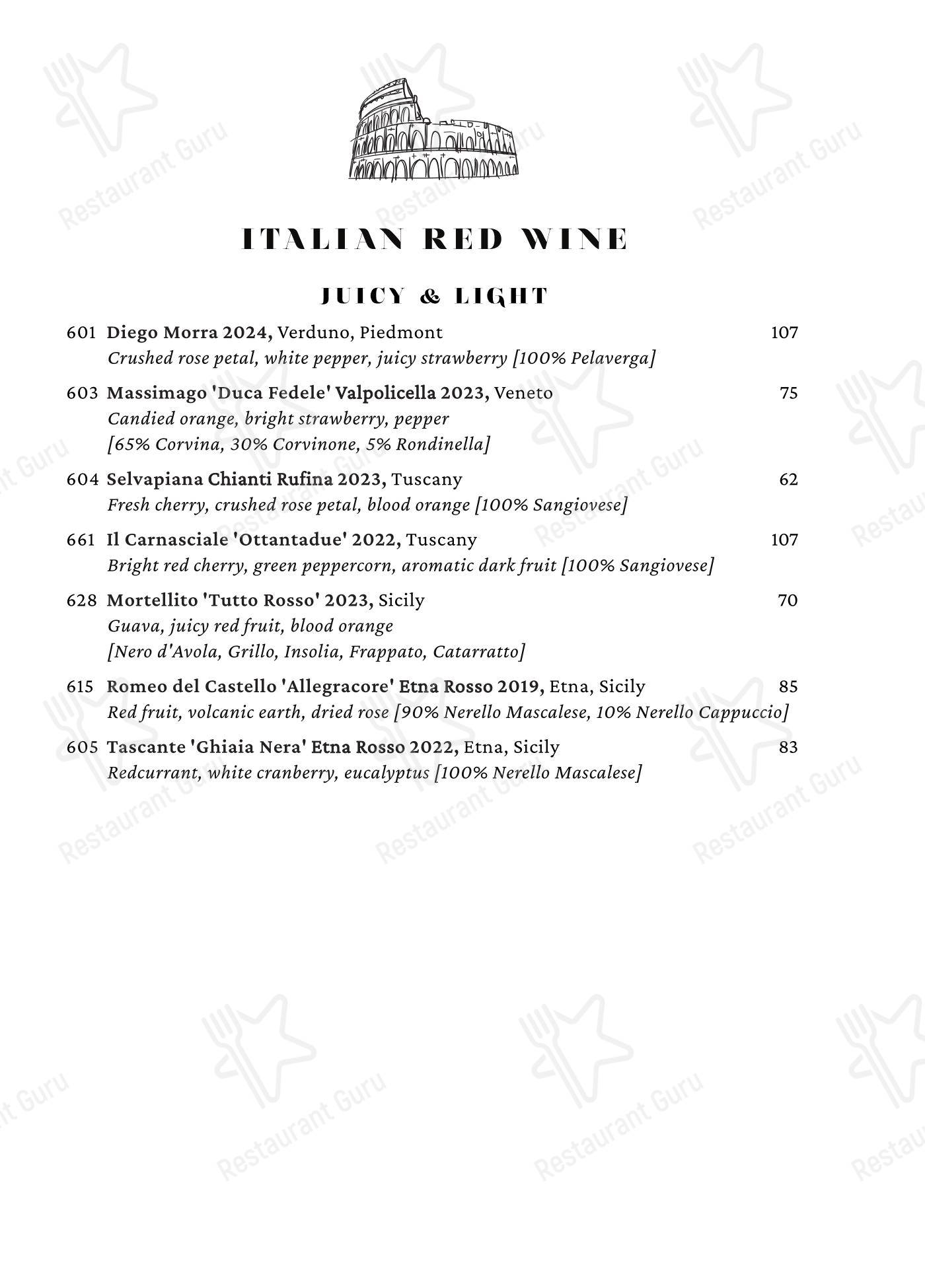 Cento в Мадисне - Takeaway Menu