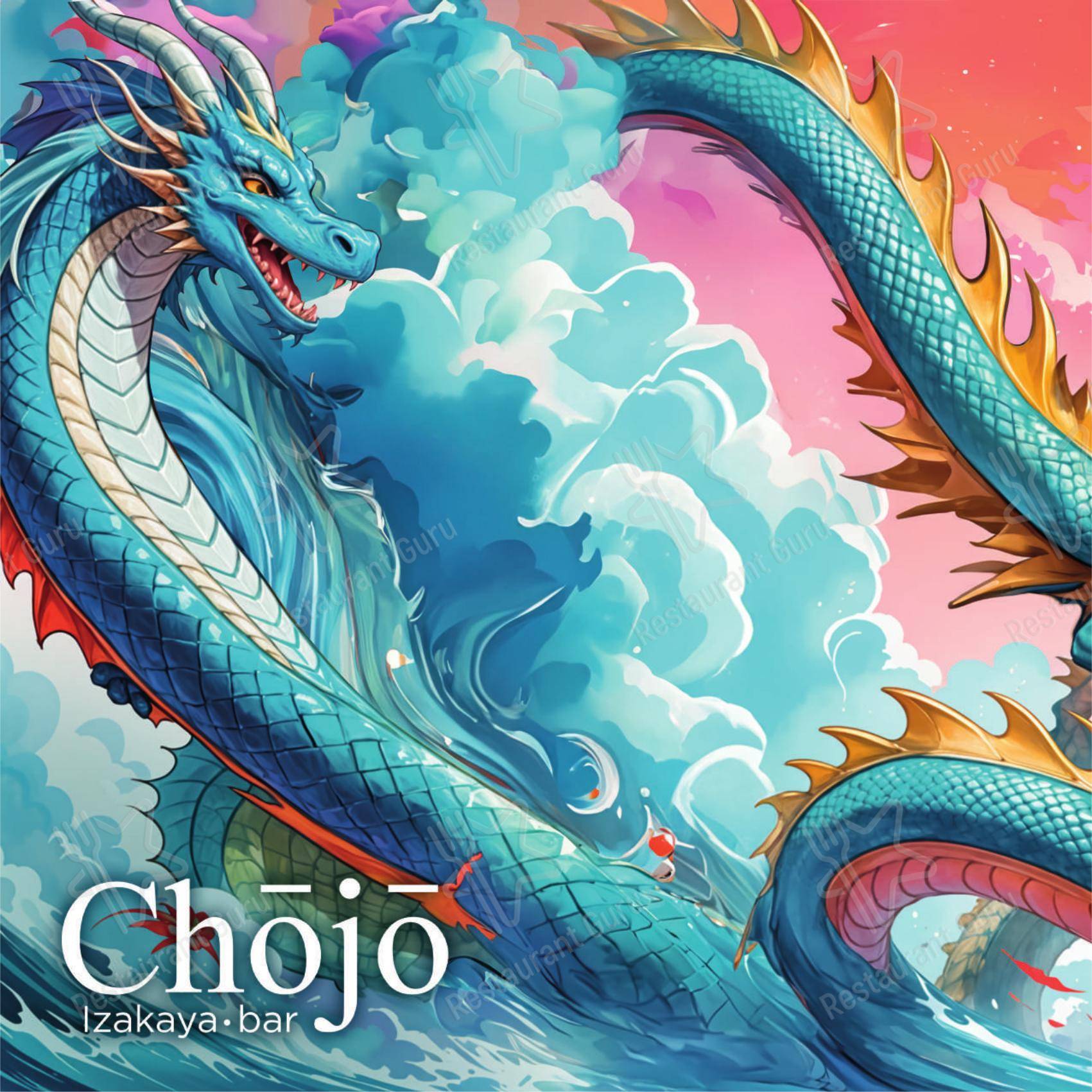 Меню для посетителей паба и бара Chojo