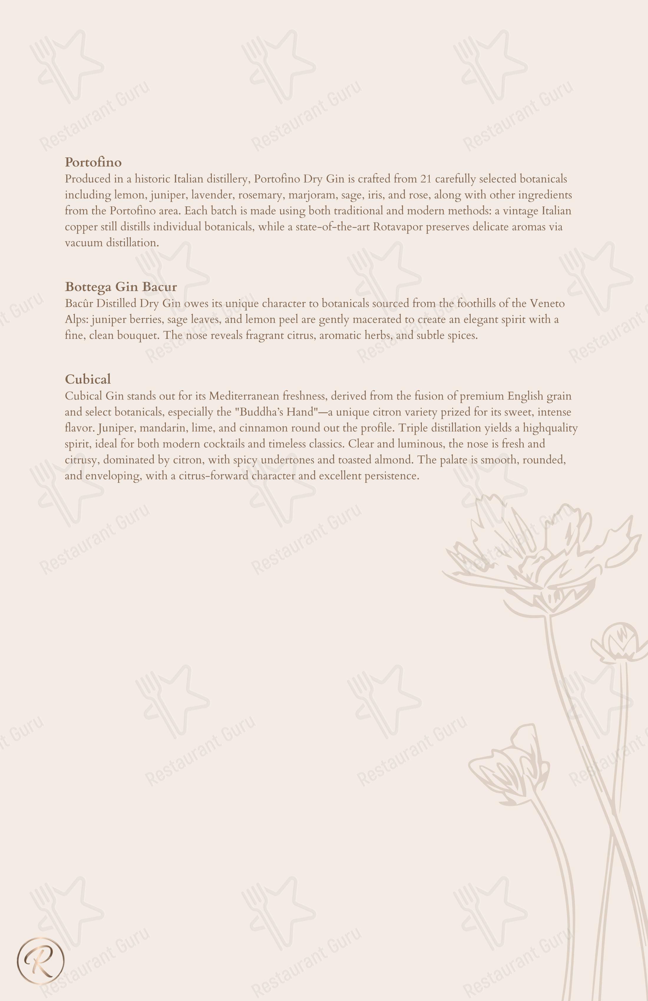 Green Reserva - Restaurant & Pizzeria в Риме - Меню напитков