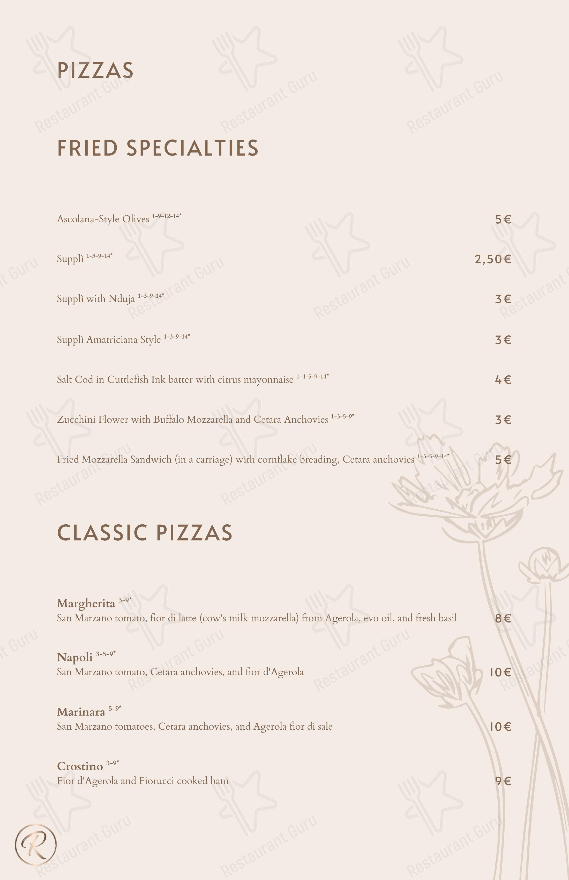 Green Reserva - Restaurant & Pizzeria в Риме - Меню напитков
