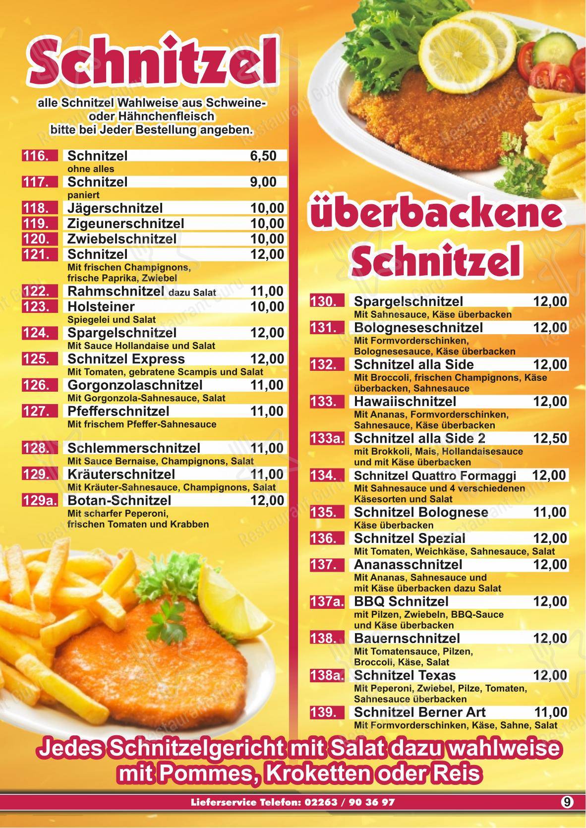 Меню пиццерии Pizzeria Milano Engelskirchen в Энгельскирхене