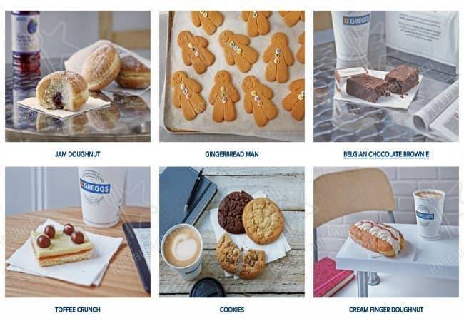Greggs меню