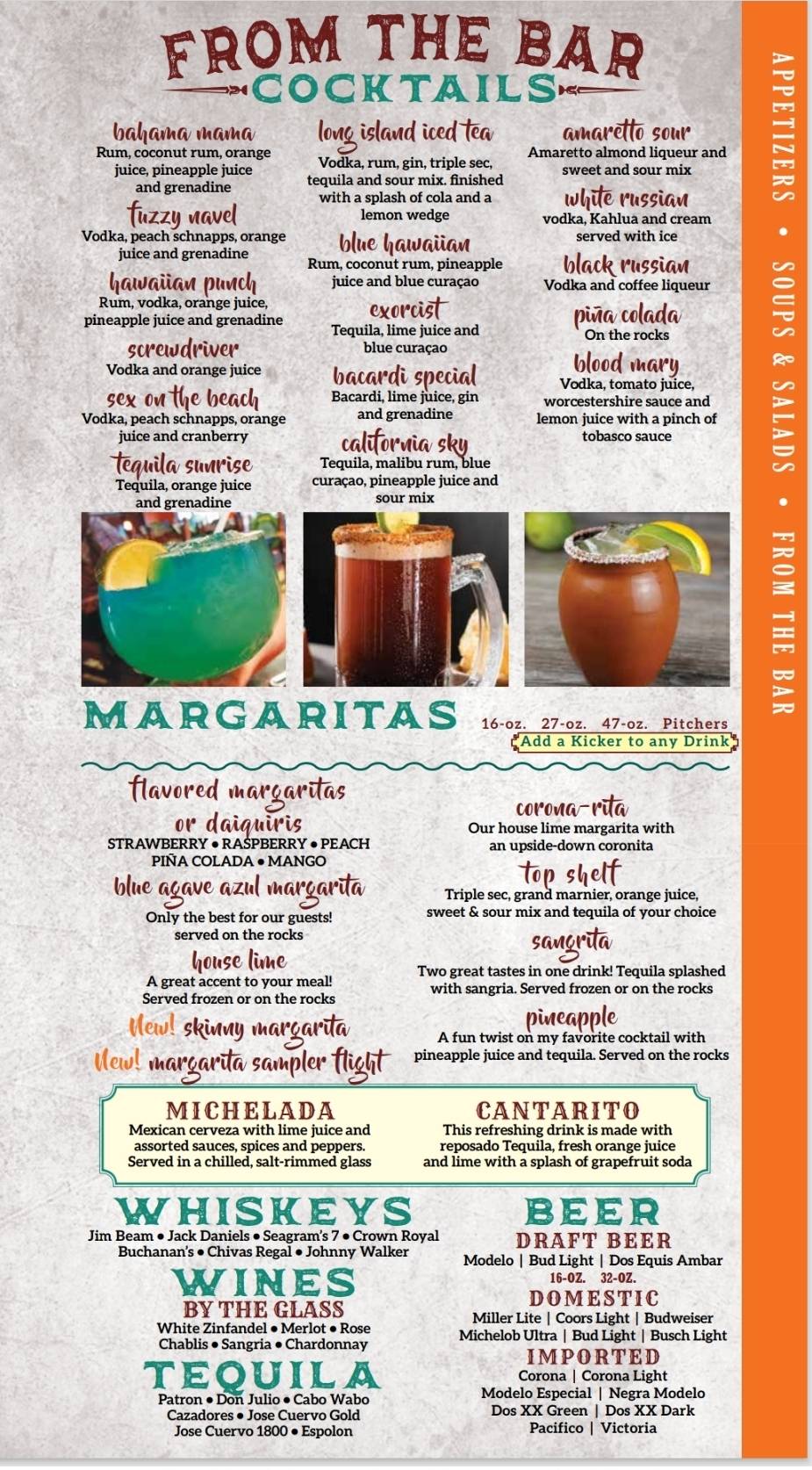 Agave Azul меню