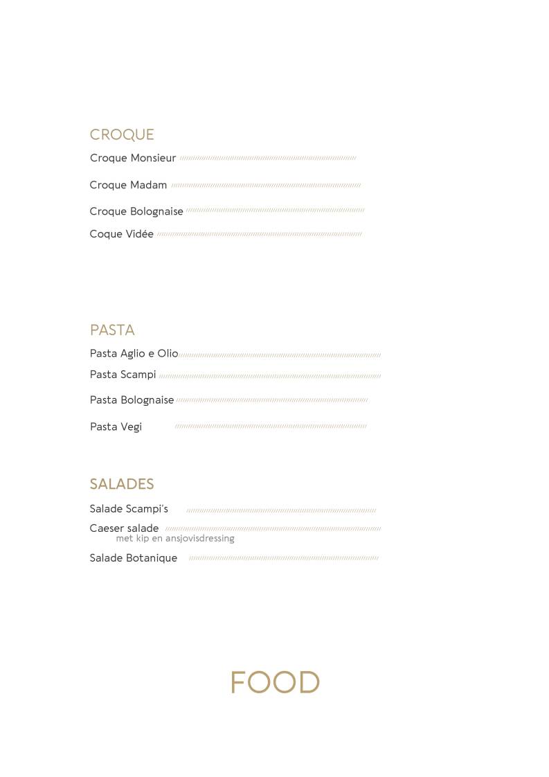 BOTANIQUE BISTRO меню