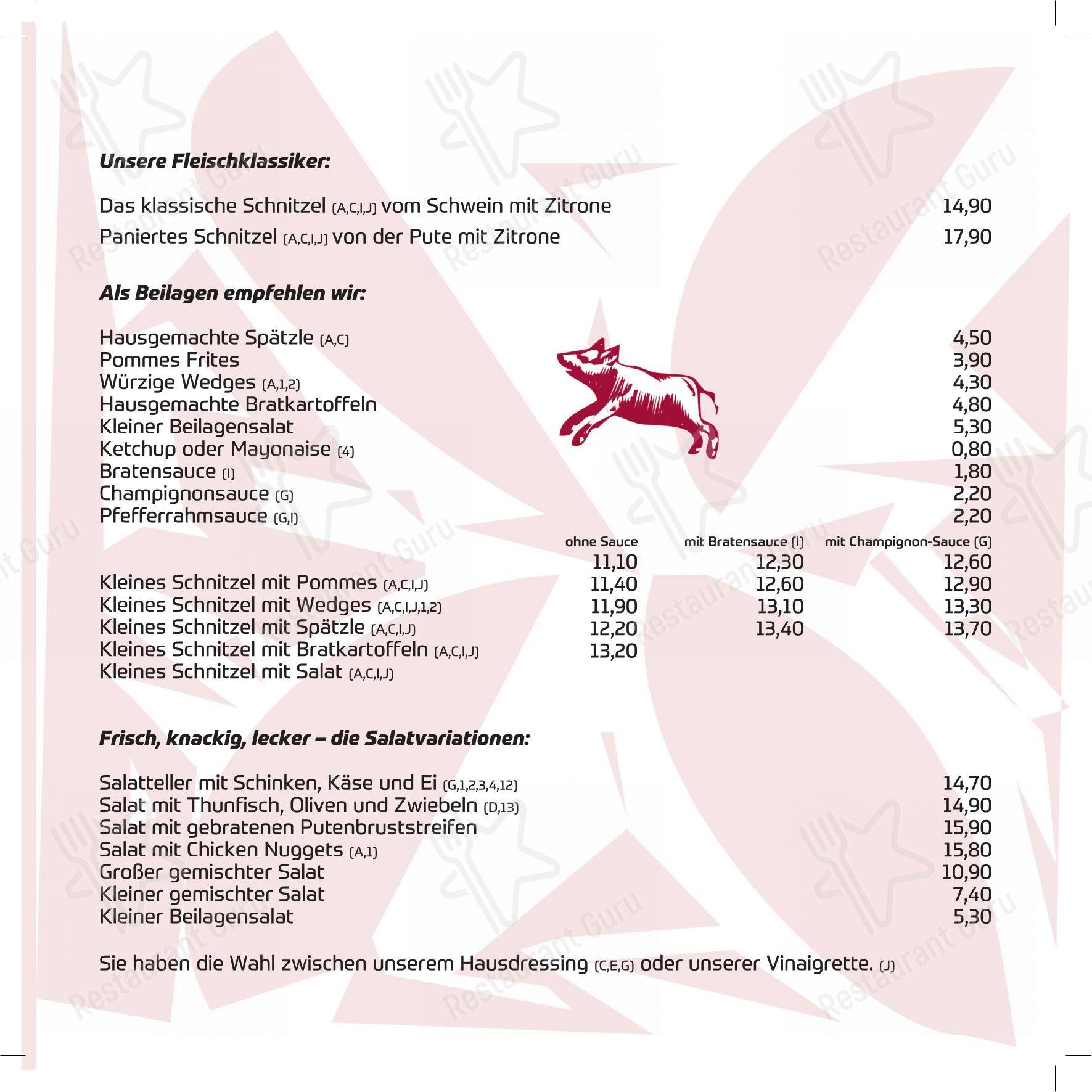 Altes Rathaus в Бреттене - Меню напитков