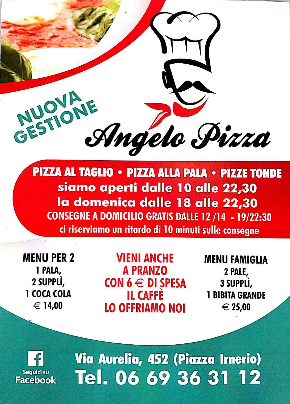 Angelo Pizza меню