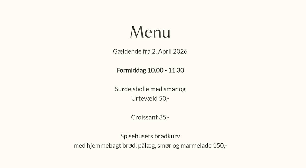 Anneberg Spisehus меню