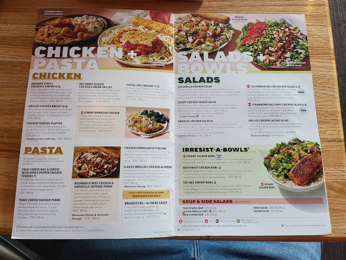 Applebee's Grill + Bar меню