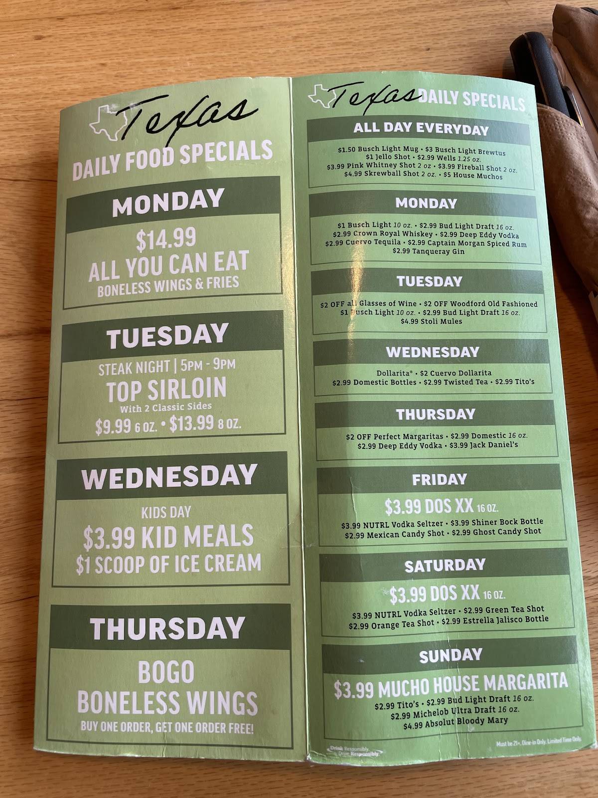 Applebee's Grill + Bar меню