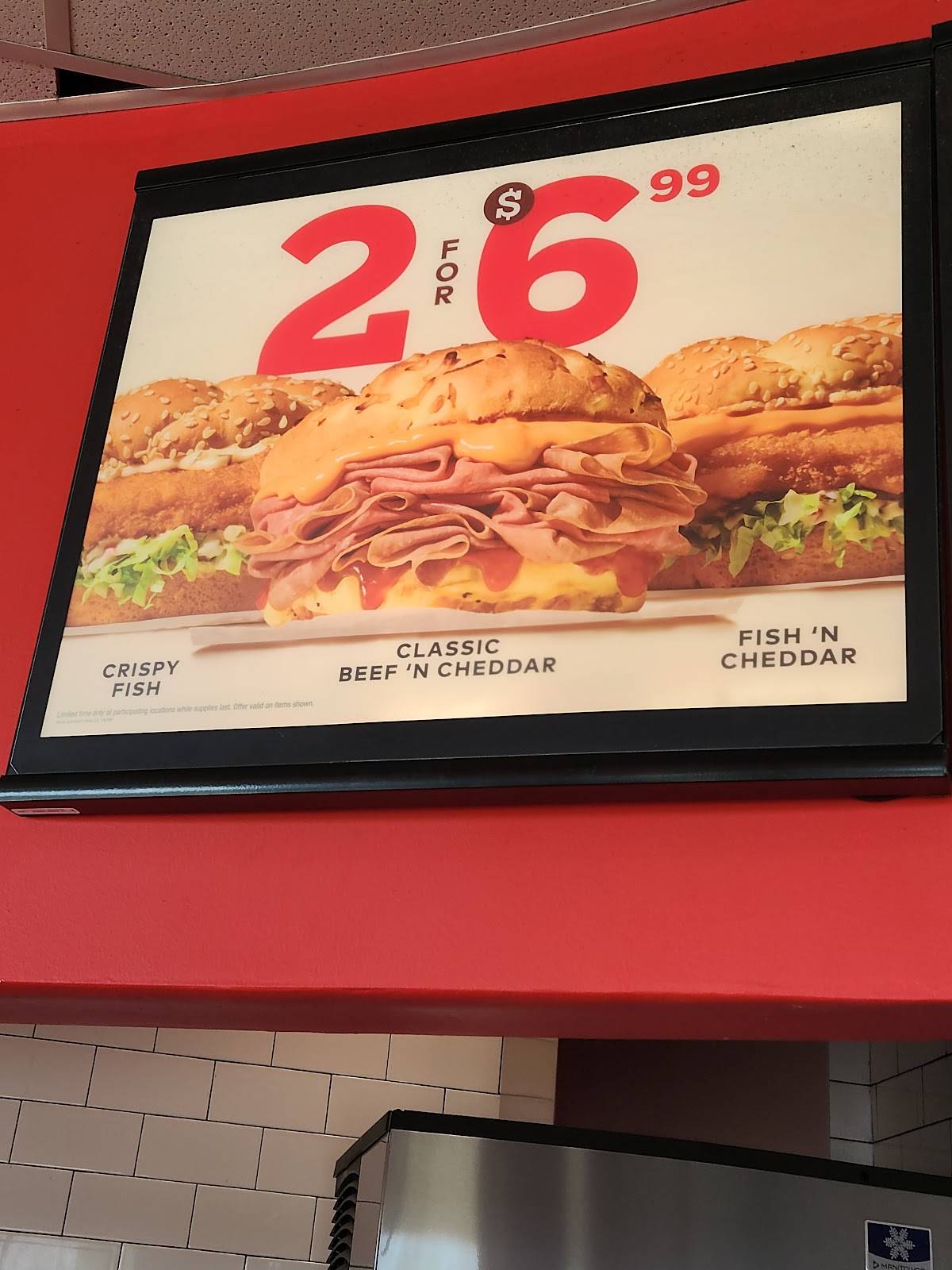Arby's меню