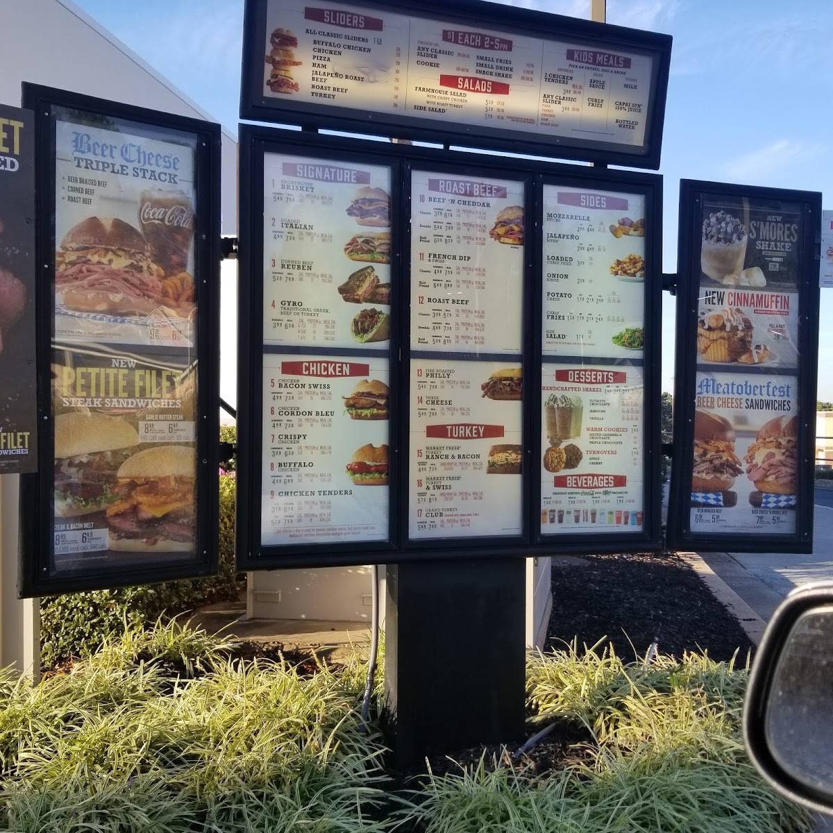 Arby's меню