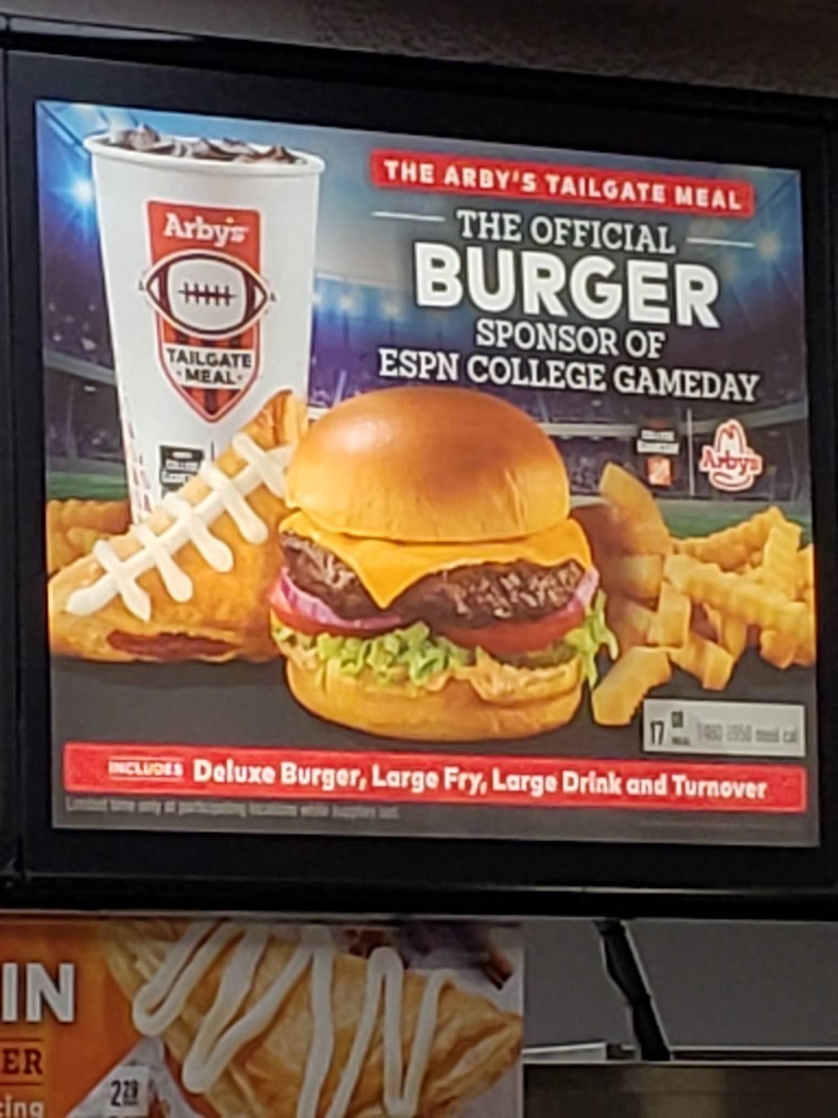 Arby's меню