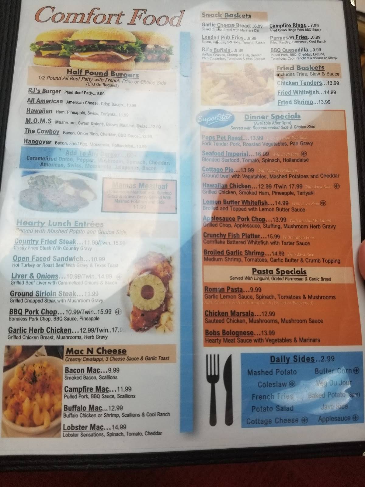 RJ's Family Restaurant меню
