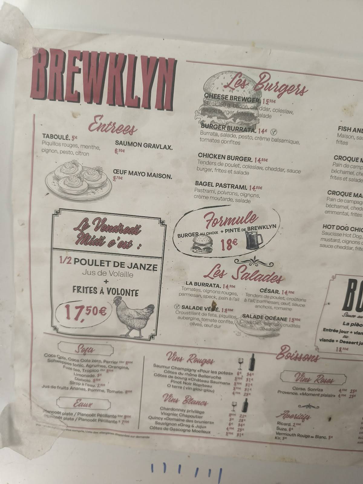 BREWKLYN меню
