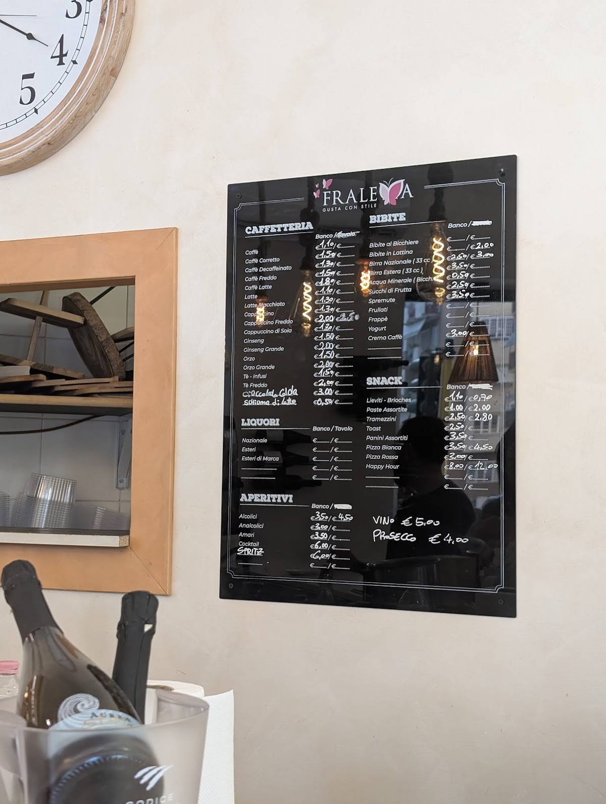 Bar Art Caffé меню