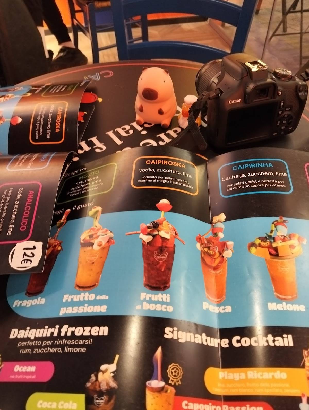 Bar Capogiro меню