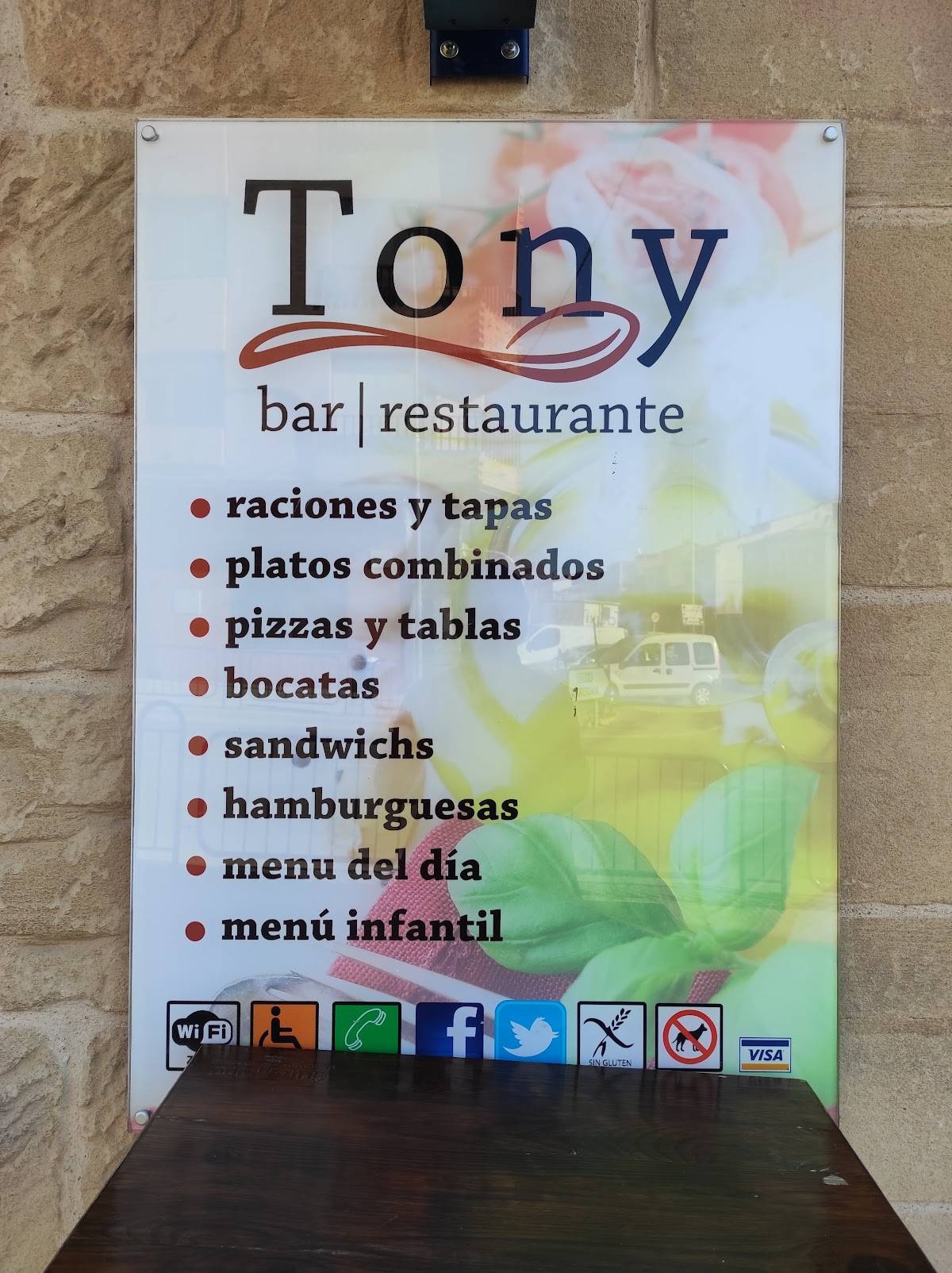 BAR RESTAURANTE TONY меню
