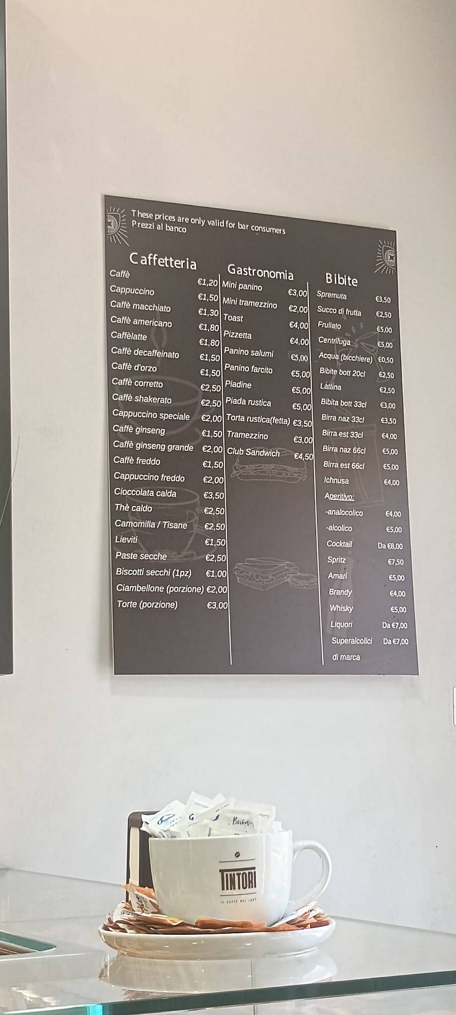 Bistro Flaminio меню