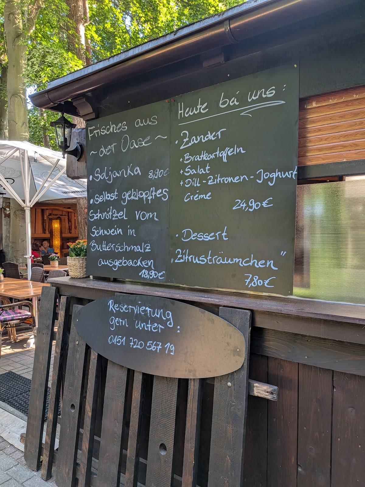 Bistro strandoase меню