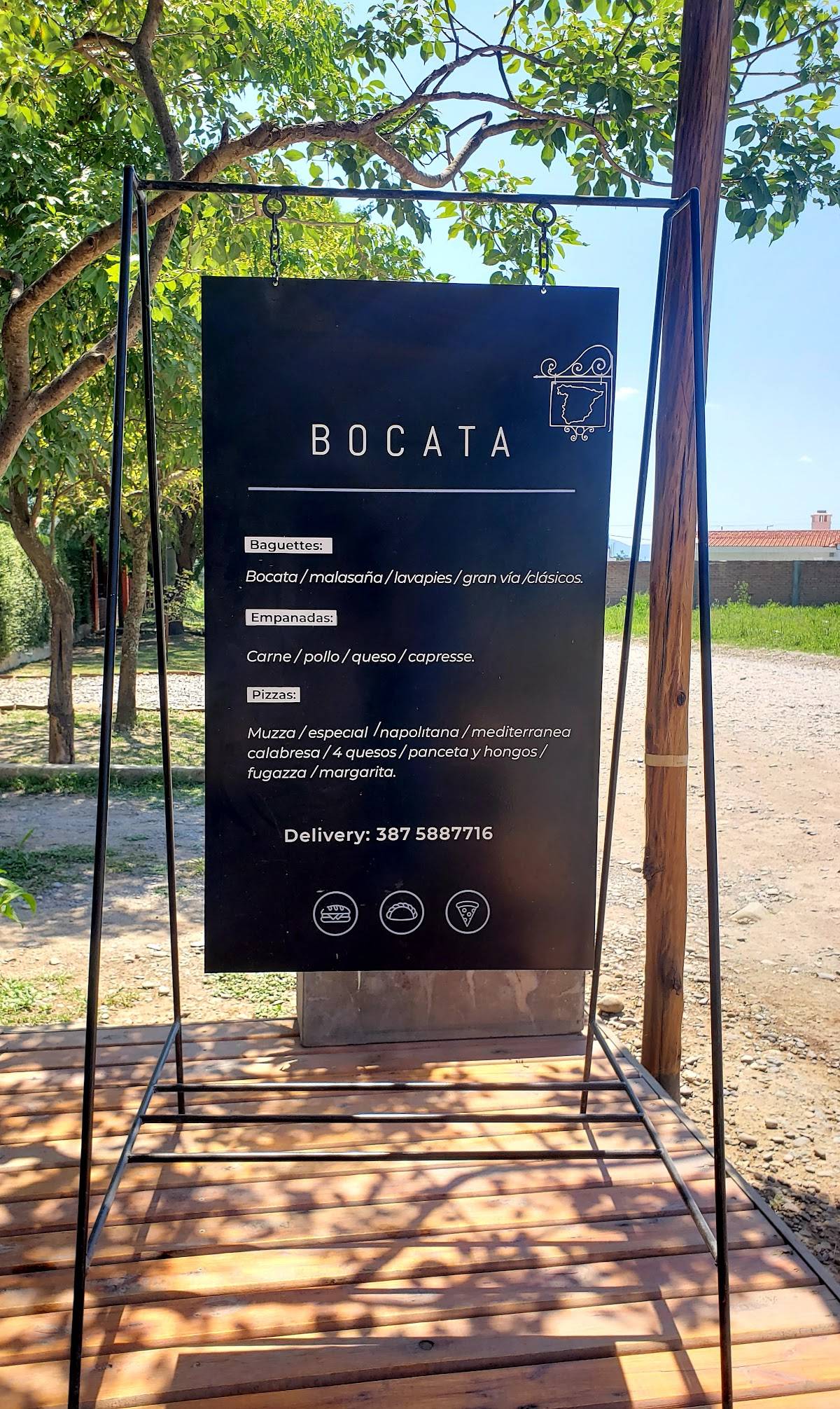 Bocata меню