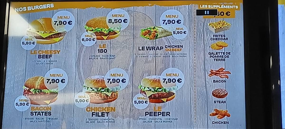Burger PLACE меню