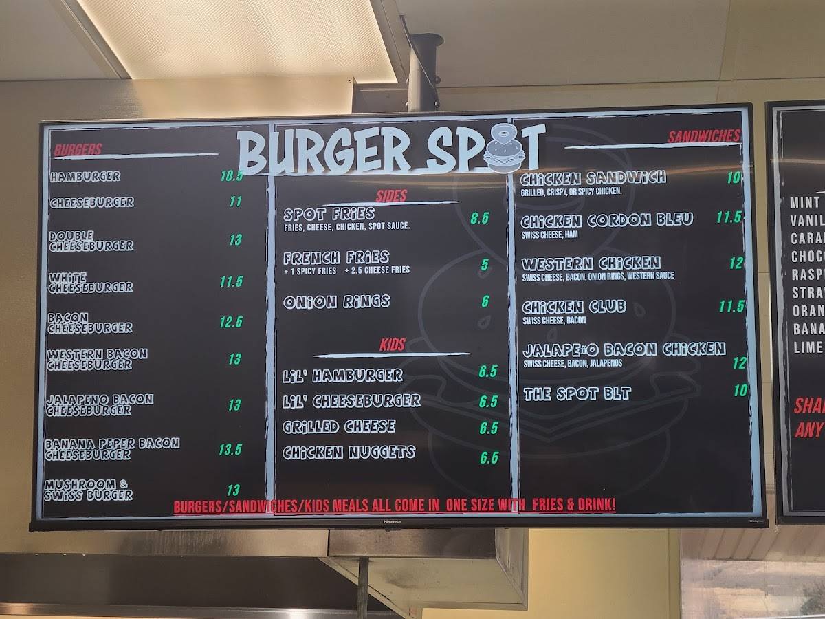 Burger Spot меню
