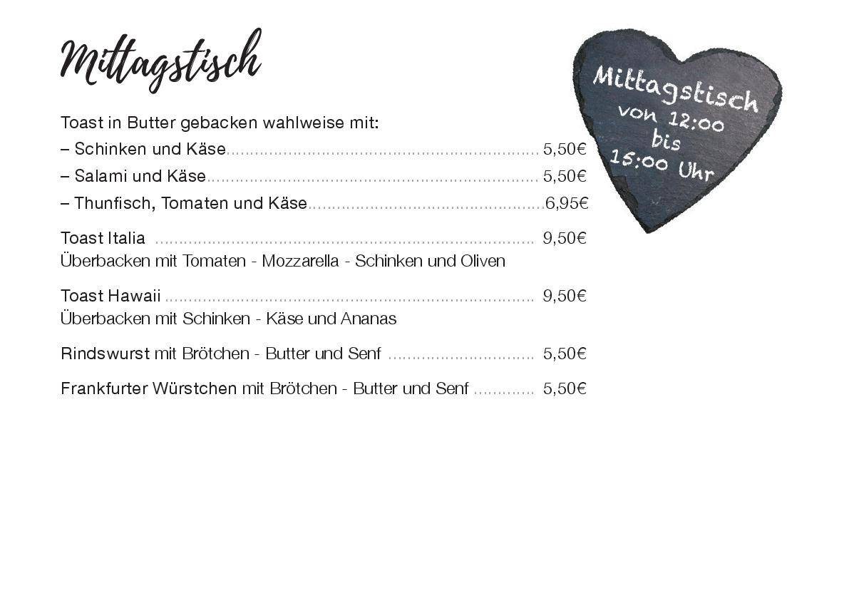 Cafe Schliessmann меню