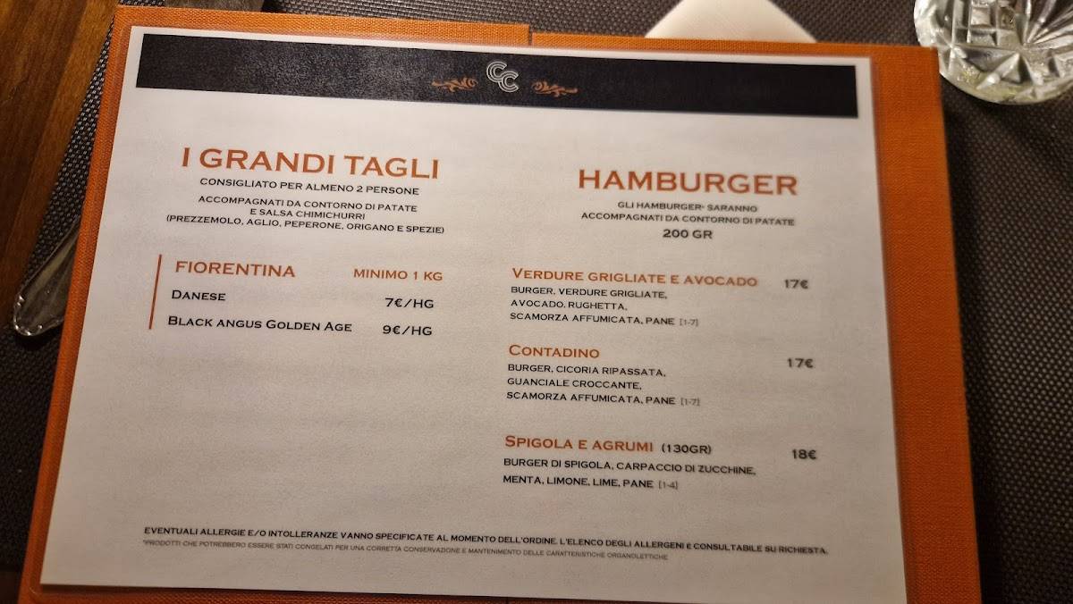 Cafè Corrientes меню