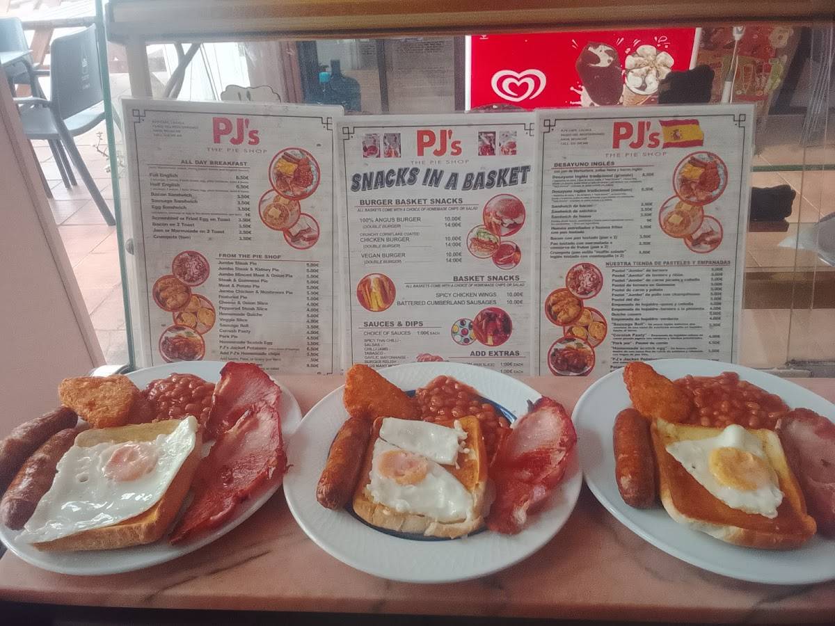 PJ's The Pie Shop меню