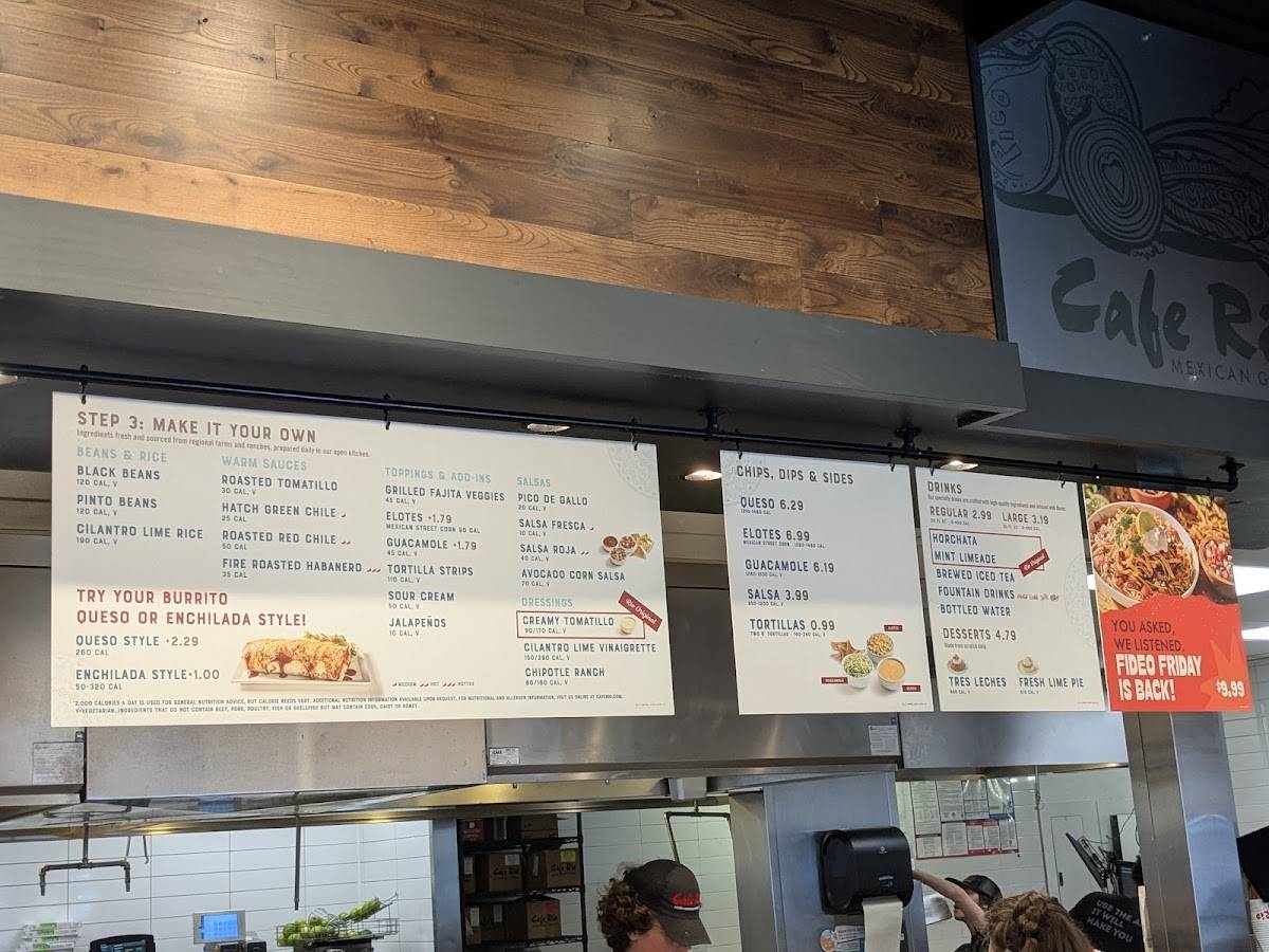 Cafe Rio Fresh Modern Mexican меню