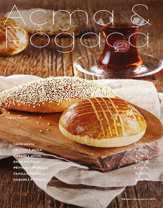 Simit Sarayı меню