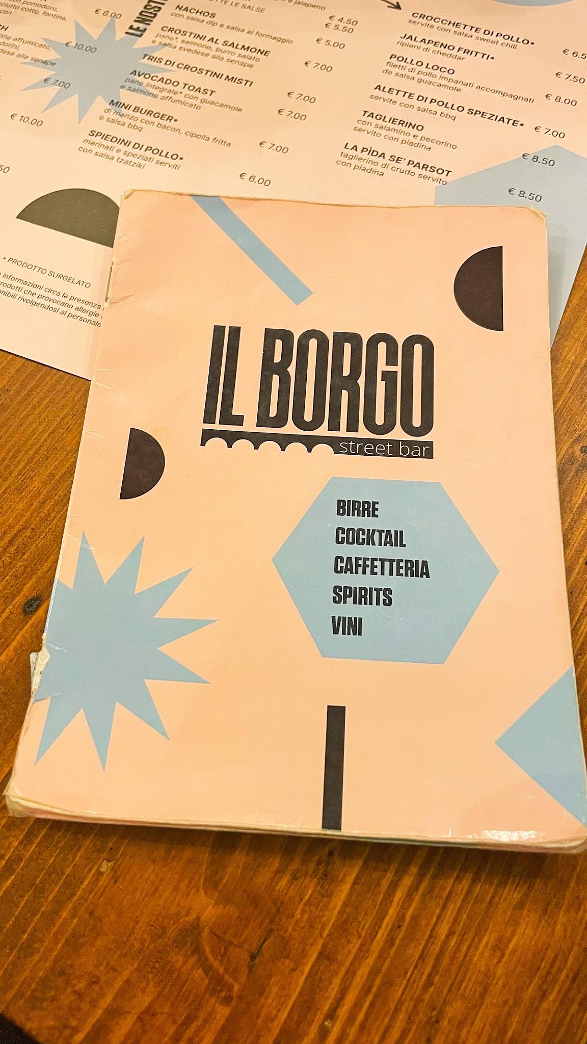 Caffè Il Borgo меню