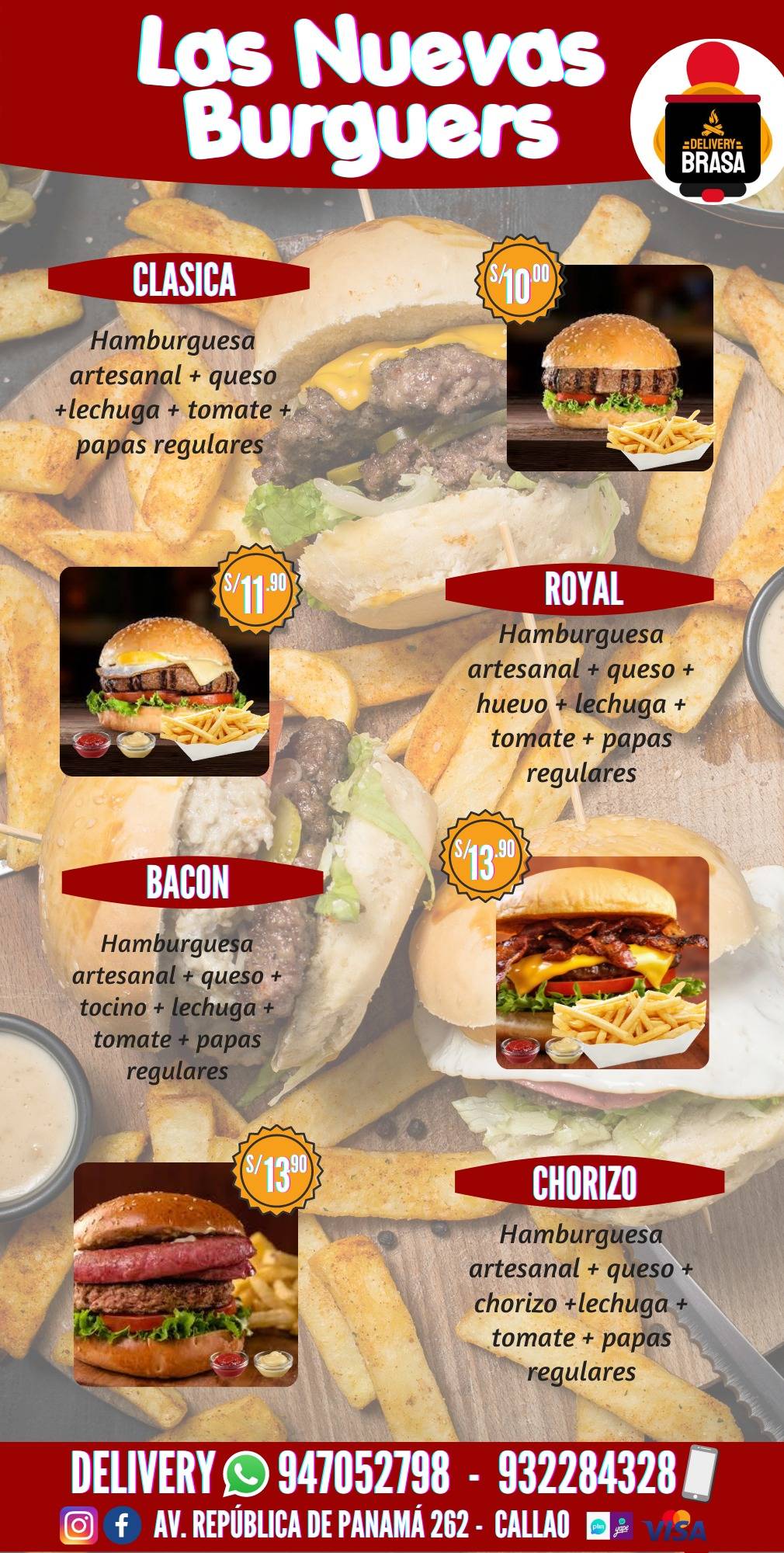 Delivery Brasa меню