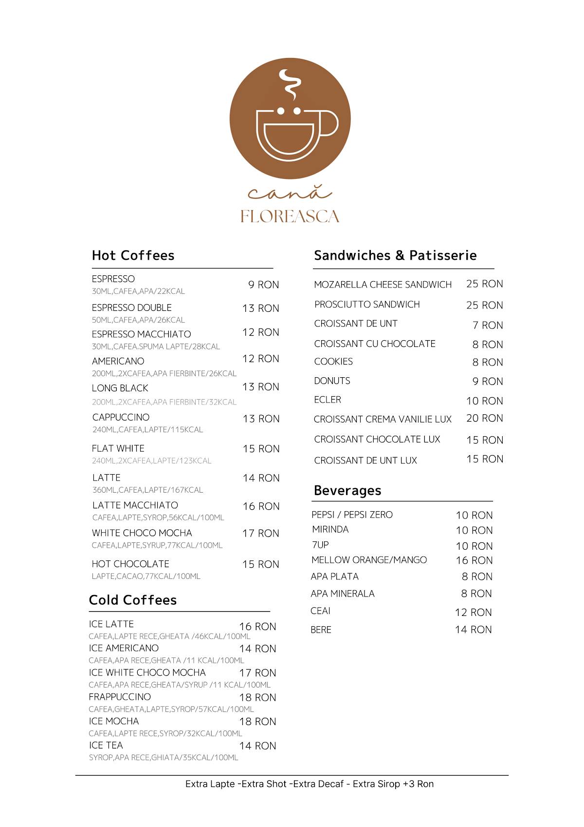 Cana Floreasca меню