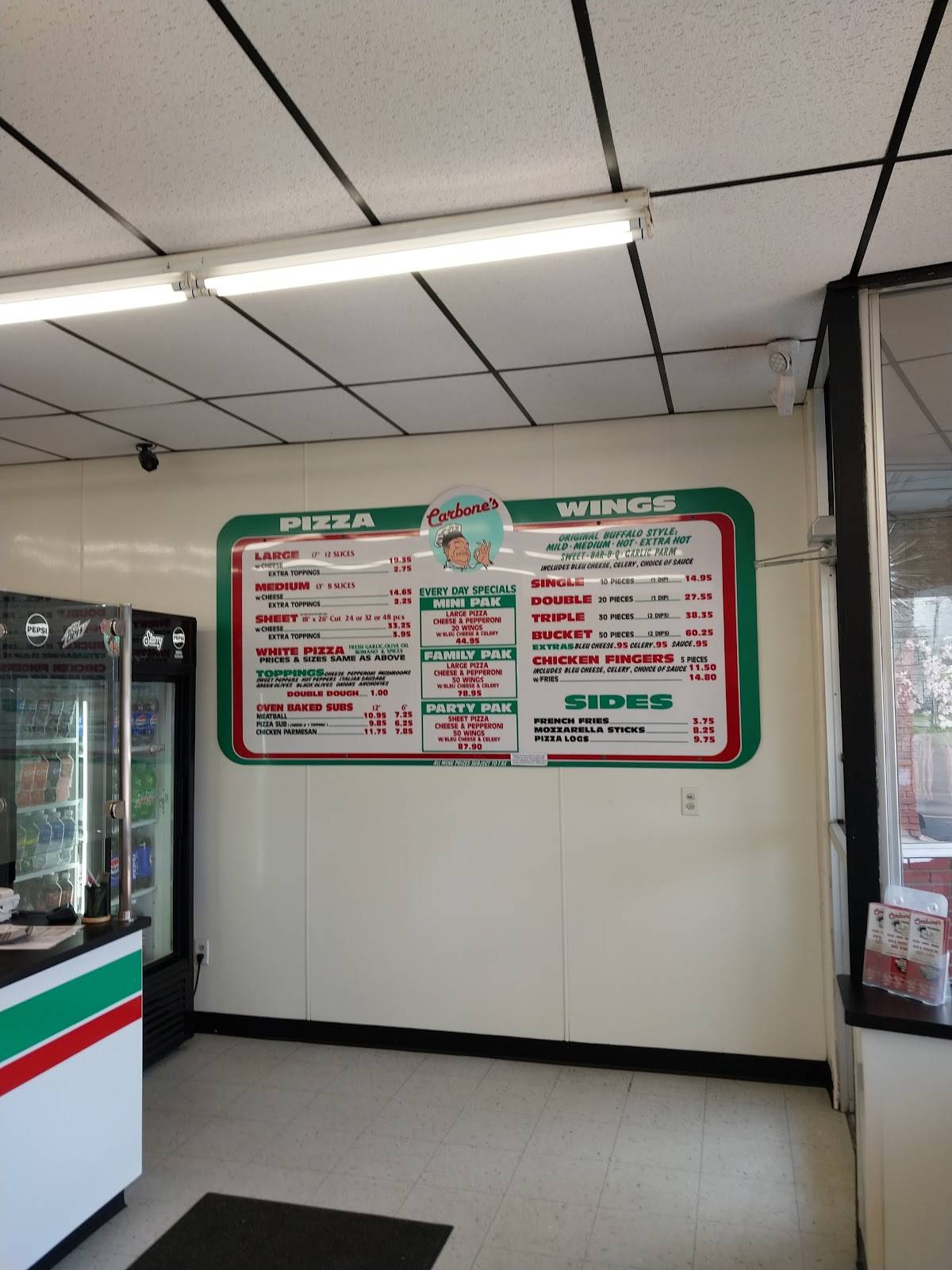 Carbone's Pizzeria меню
