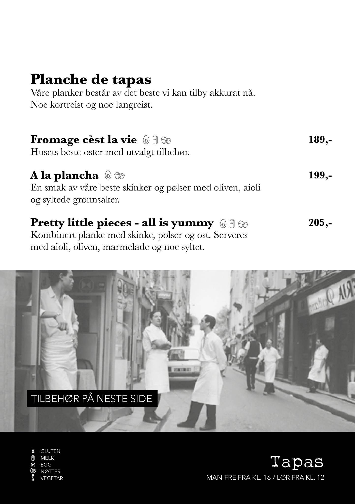 Chez Mathilde меню