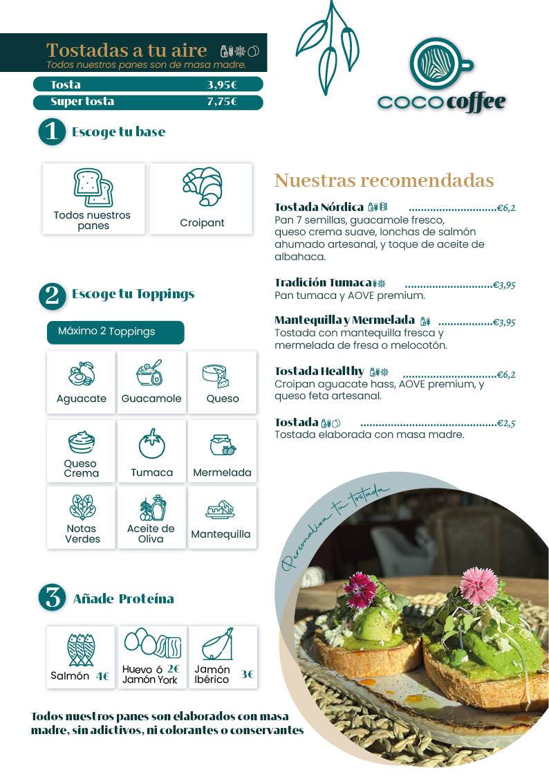 Cafetería Cocozoco y tienda de decoración. меню