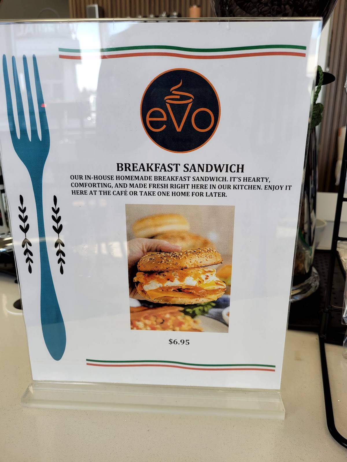 Coffee eVo меню