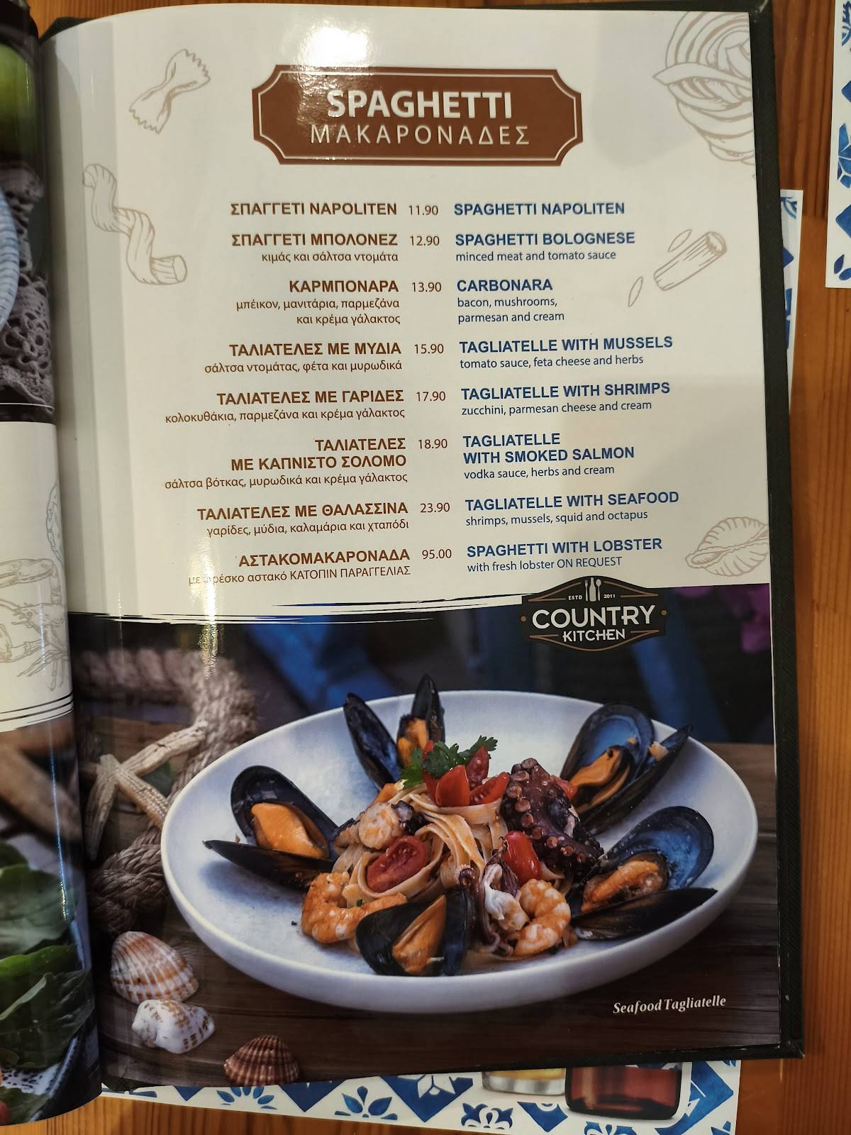 Country Kitchen Grill House меню
