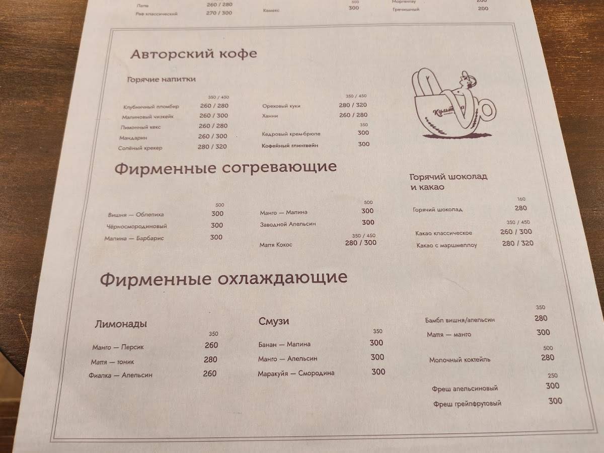 Культура меню