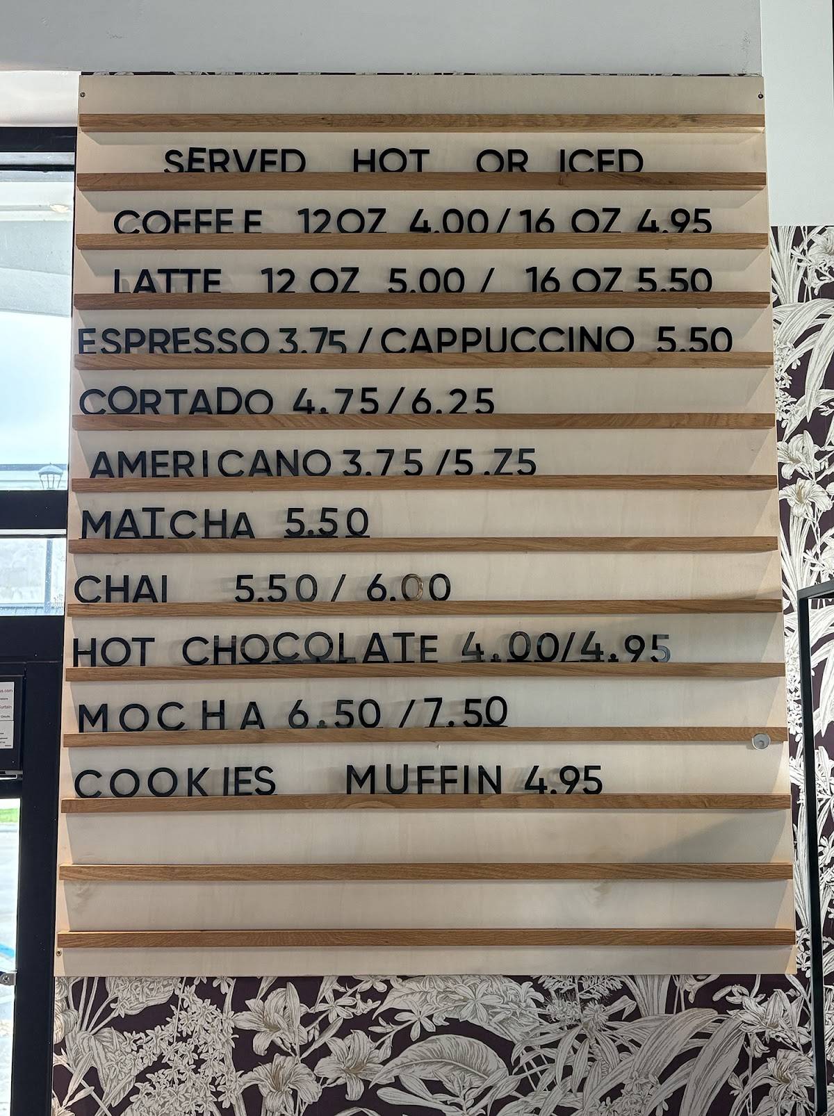 Curated Café меню
