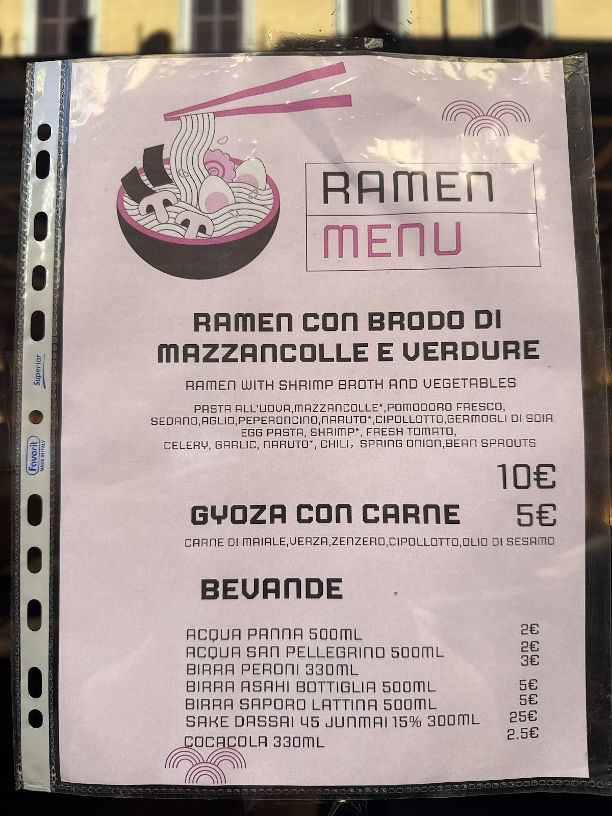 DOREMI RAMEN&SEAFOOD меню