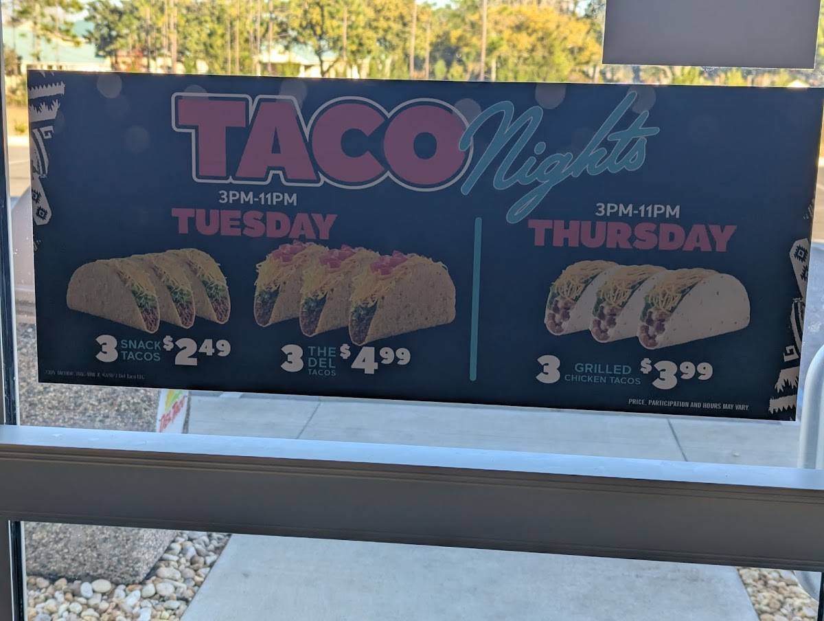 Del Taco меню