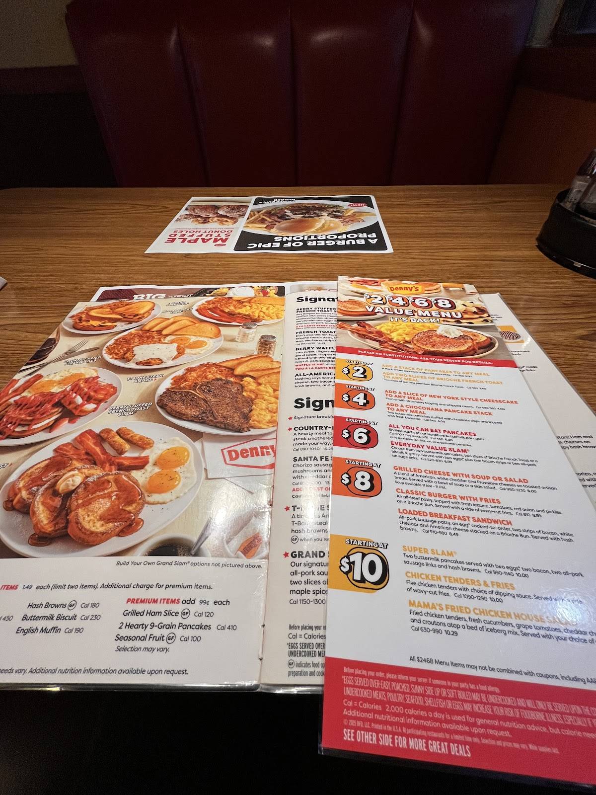 Denny's Restaurant меню