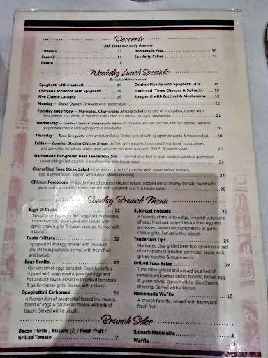 DiGiulio Brothers Italian Cafe меню