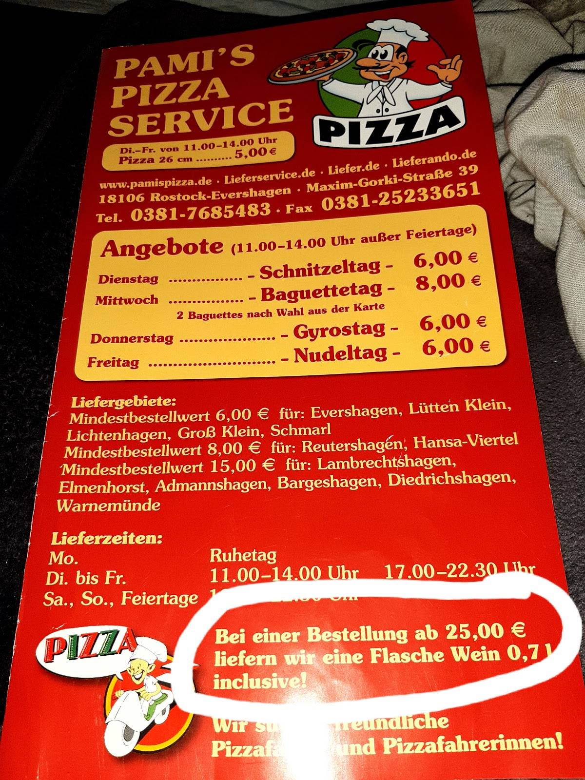 Domino's Pizza Rostock Evershagen меню