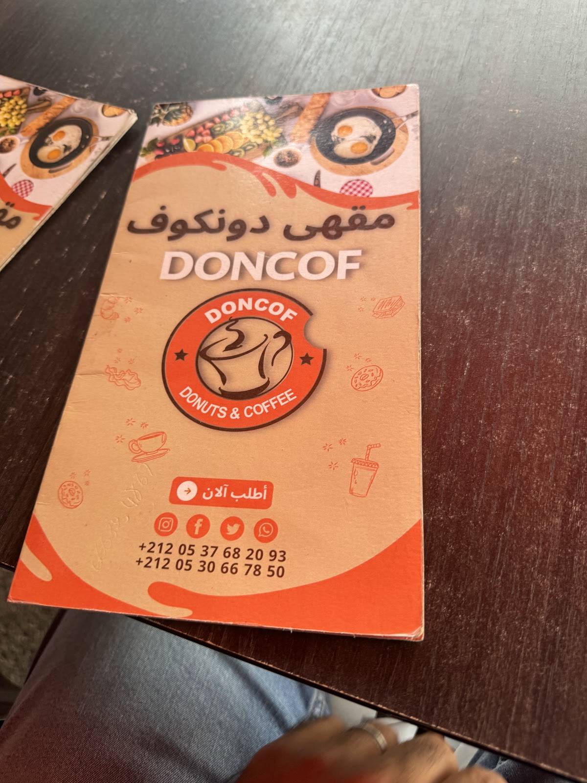 Doncof Café меню
